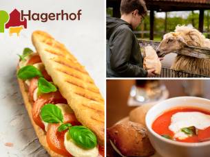 2-gangen keuzelunch bij Kinderboerderij Restaurant Hagerhof