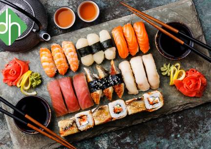 Sushibox (32 of 56 stuks) van Delicious and Healthy voor afhaal of thuisbezorgd