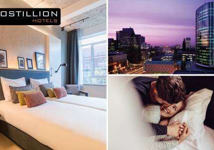 Overnachting voor 2 + ontbijt + wellness of drankje in hartje Rotterdam