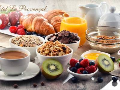 Ontbijtbuffet bij Le Provencal