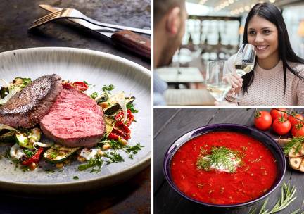 3-gangendiner bij San Abram in hartje Amsterdam