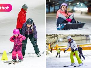 Introductie- of privÃ©les (1 uur) + vrij skiÃ«n of snowboarden (1 uur)