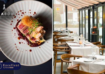 2-gangenlunch of 3-gangendiner of -lunch van de chef bij SEAson Arsenaal