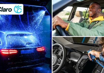 4 weken onbeperkt autowasbeurten bij Claro Carwash (voorheen Wasdas)