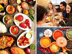 Indiaas 2- of 3-gangendiner Ã  la carte