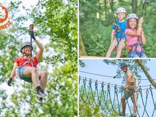 Entree klimbos Fun Forest voor kind (vanaf 2,5 jaar) en/of volwassene (2 of 3 uur)