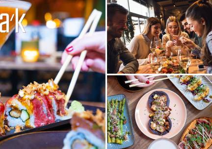 3 gerechtjes Ã  la carte + 1 bijgerecht + dessert bij FAK Utrecht