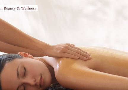 Rug-, nek- en schoudermassage + rugpakking (60 min)