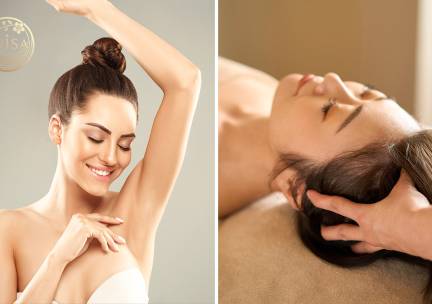 Head spa (60 min), voetmassage (30 min) of waxbehandeling naar keuze