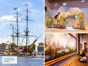 Entree Het Scheepvaartmuseum in Amsterdam