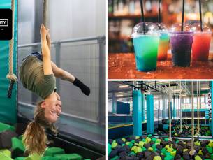 1 of 2 uur trampolinespringen + slush