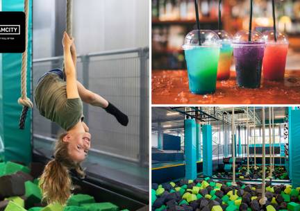 1 of 2 uur trampolinespringen + slush