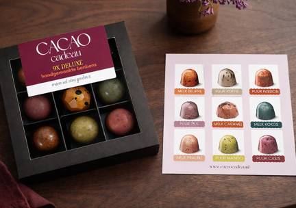 Doosje luxe bonbons van Cacao Cadeau