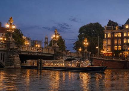 Avondrondvaart door Amsterdam (75 minuten)