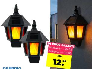 Solar Lamp Klassiek Met Vlameffect - Vandaag 1+1 GRATIS! ...