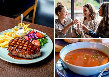 3-gangen keuzediner bij Cafe Resto 't Centrum in hartje Hoogeveen