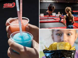 Vrij jumpen + zakje chips &eacute;n limonade of slushpuppy