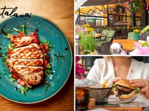 Hamburgermenu, 2-gangen pizzadiner of luxe 3-gangendiner bij Satalana