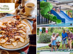 2-gangen pannenkoekdiner of kidsmenu bij Pannenkoekenhuis Patershof