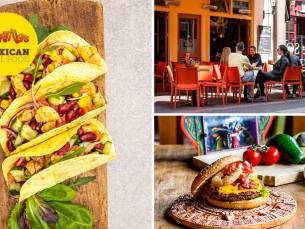 4-gangen taco- of burgerdiner + bijgerecht + frozen cocktail bij Tortillas