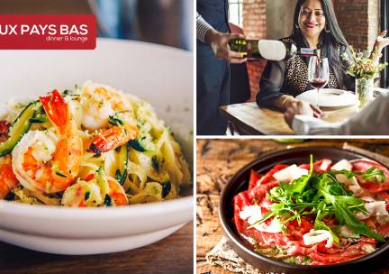 3-gangen keuzediner bij Aux Pays Bas