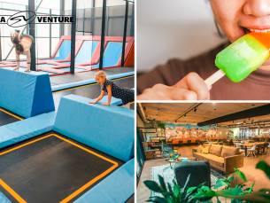 2 uur jumpen + chips en ijsje bij SkagaVenture