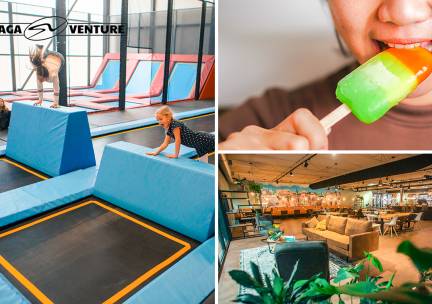 2 uur jumpen + chips en ijsje bij SkagaVenture