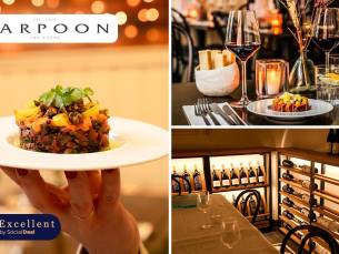 3-, 4- of 5-gangendiner van de chef bij Harpoon