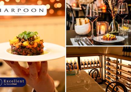 3-, 4- of 5-gangendiner van de chef bij Harpoon