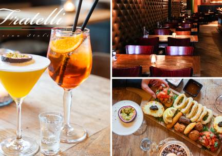 High cocktail + borrelplank bij Fratelli Delft