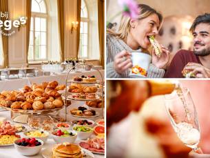 Luxe ontbijtbuffet + glas bubbels aan Park Hoge Kempen