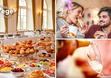 Luxe ontbijtbuffet + glas bubbels aan Park Hoge Kempen