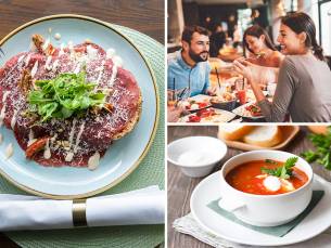 2-gangen keuzelunch aan het water