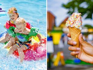 Entree voor Optisport Tolhuisbad + softijs met dip
