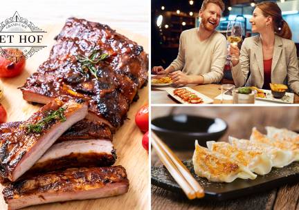 3-gangen shared dining-dinner bij Het Hof van Lathum