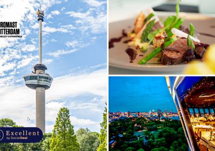 3-gangendiner van de chef of 4-gangen Wereldhavendagen-diner + entree Euromast
