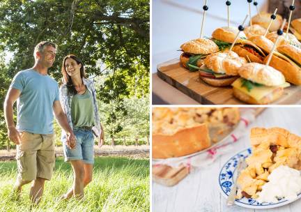 Wandel- of fietsarrangement + drankje + gebak + lunchplank bij Het Waldhoorn