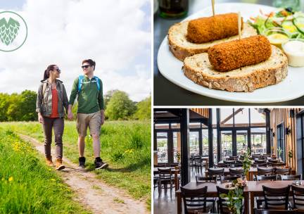 Wandelarrangement incl. gebak en lunch bij Bierbrouwerij Oijen