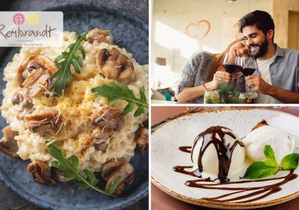 4-gangen keuzediner met seizoensgerechten bij Ristorante Rembrandt