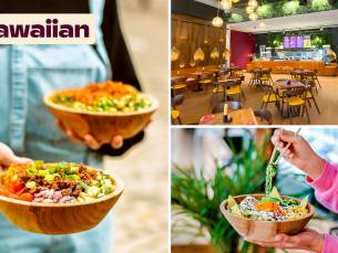 2 medium pokÃ©bowls naar keuze bij Hawaiian PokÃ© Bowl