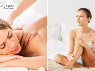 Ontspanningsmassage (60 min) of waxbehandeling