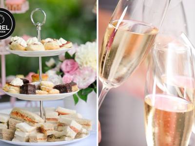 High tea + glas bubbels bij Parel Paviljoen