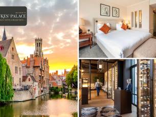 Overnachting voor 2 + ontbijt bij 5-sterrenhotel  Hotel Dukesâ Palace in hartje Brugge