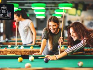 2 uur poolen (2 tot 4 personen) bij PoolcafÃ© The Hustler