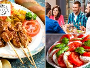 3-gangendiner Ã  la carte of kaasfondue + nagerecht