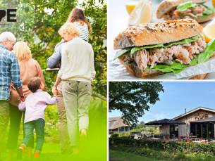 Wandelarrangement incl. warme drank + gebak + bittergarnituur of 2-gangenlunch bij KOE
