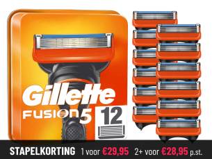 Gillette Fusion5 Scheermesjes 12-Pack - Slechts 2,50 Per Mesje! ...