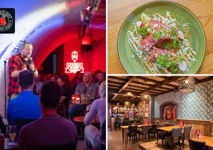 Stand-upcomedy naar keuze + evt. 2-gangendiner bij Knock Out Comedy Club in hartje Utrecht