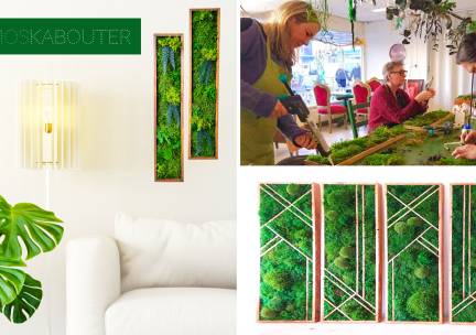 Cursus mosschilderij maken voor 2 personen (3,5 tot 4 uur)