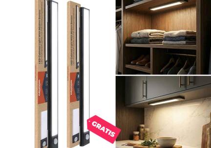 LED Lichtbalk Met Bewegingssensor Zwart